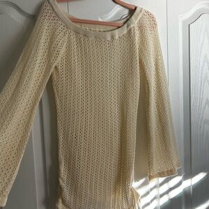 Cream Knit Women's Sweater